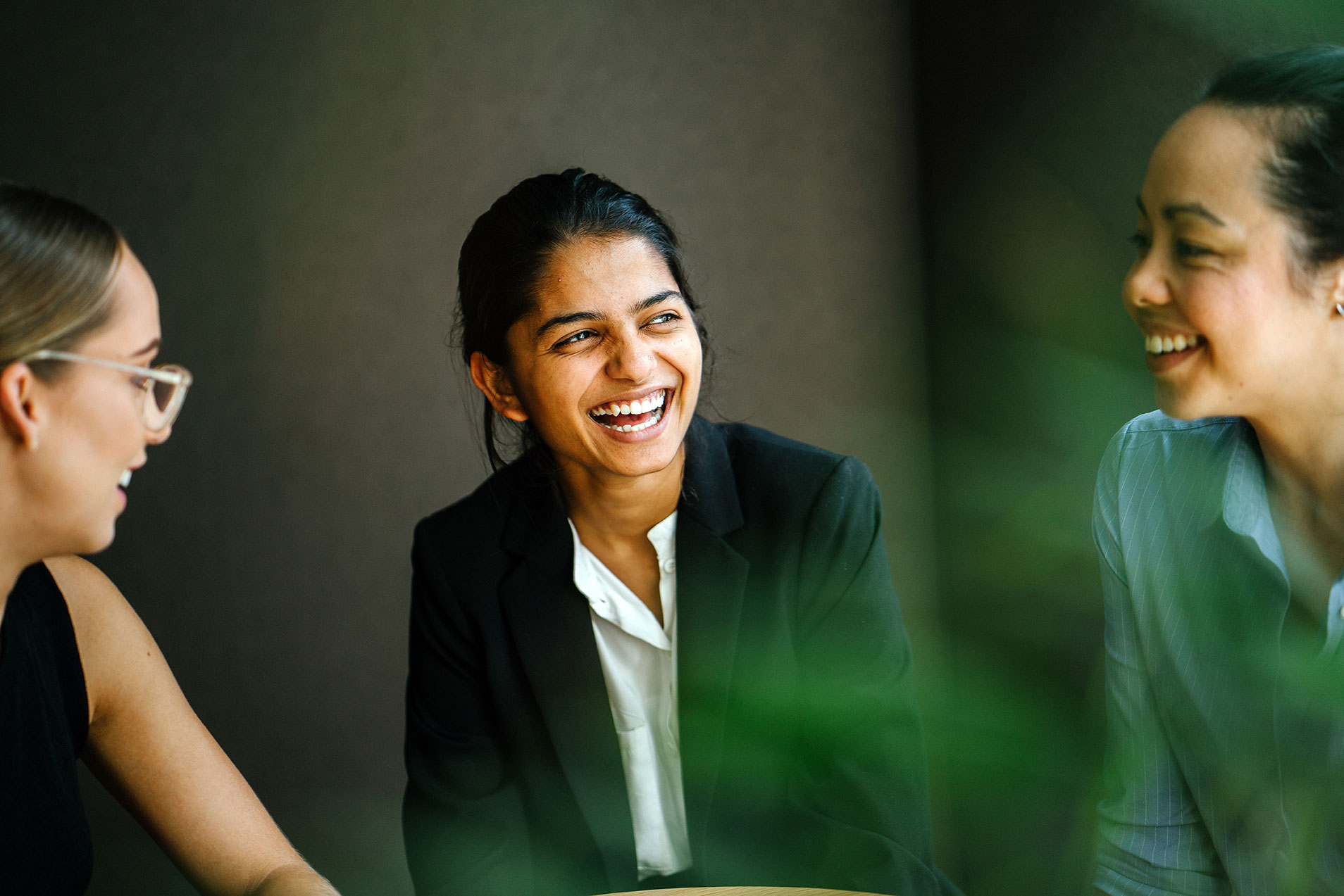 Group of colleagues laughing